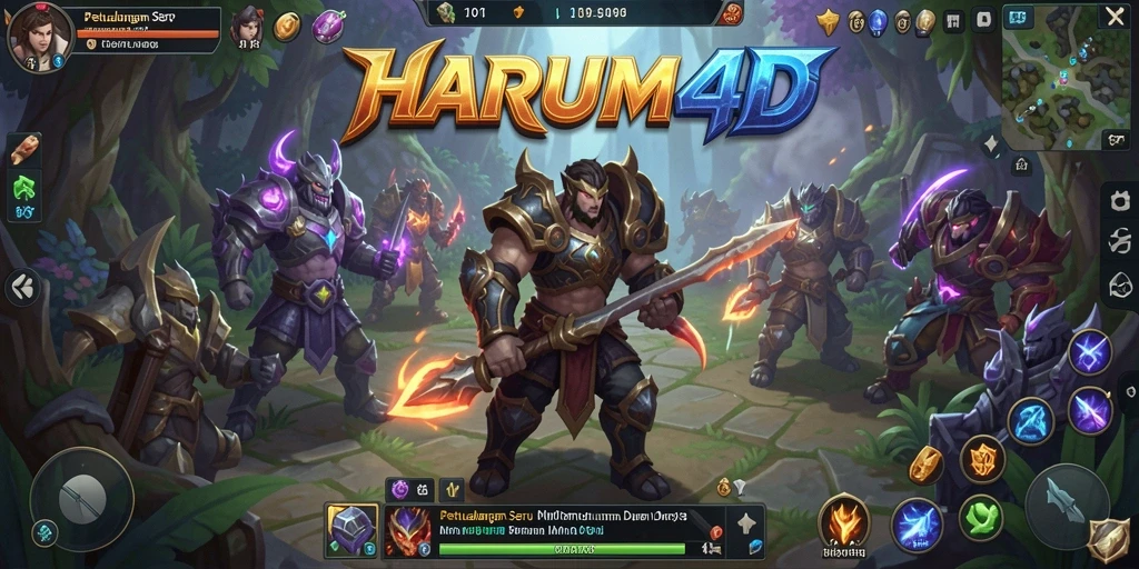 Tampilan gameplay seru di dunia fantasi HARUM4D.