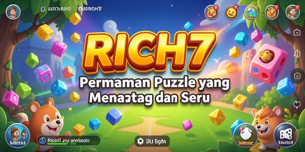 Tangkapan layar RICH7 menunjukkan gameplay Puzzle yang menarik dan menantang.